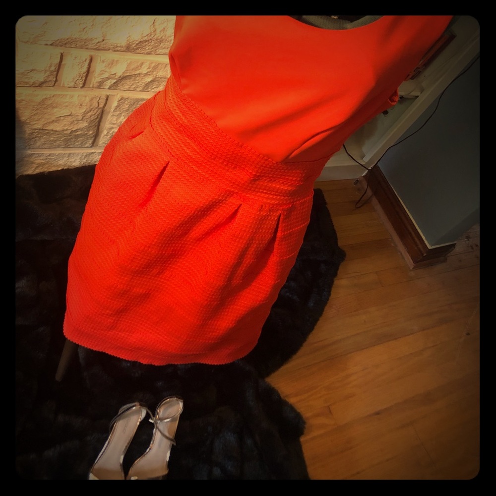 Orange Sleeveless Dress